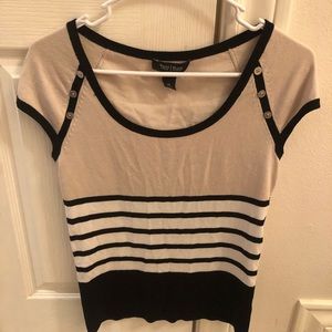 White House black market ribbed sweater top size xs